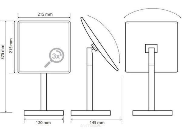 Косметическое зеркало Bemeta 116401312