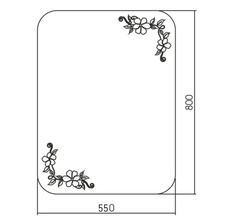 Зеркало (55х80) Silver Mirrors   Блум ФР-00002363