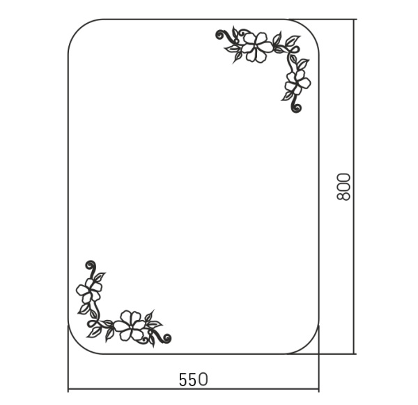 Зеркало (55х80) Silver Mirrors   Блум ФР-00002363