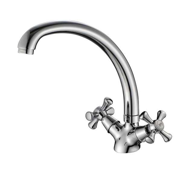 Смеситель для кухни двухвентильный Orange Classic Pro M72-002cr хром