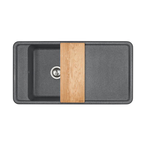 Кухонная мойка Aquaton Беллис 97 1A725132BS210 графит