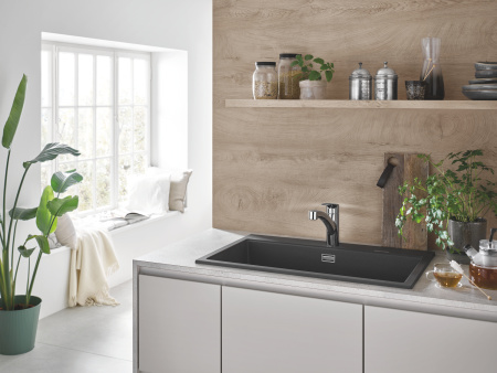 Смеситель для кухни с выдвижным изливом Grohe Eurosmart 30305 001 (30305001) хром