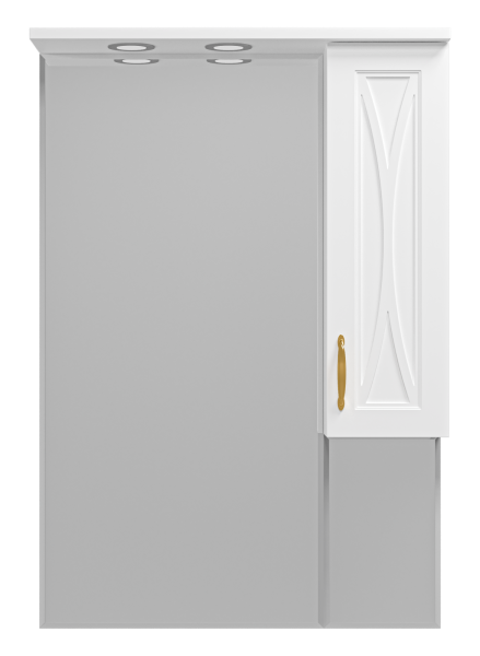 Зеркало-шкаф (69х100) Misty Амбра 70 правый П-Амб0270-0322ЯП