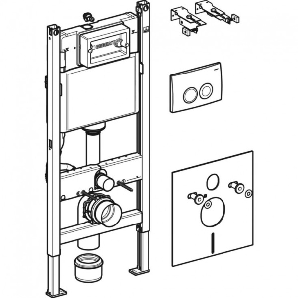 Комплект инсталляция + унитаз Geberit Selnova 458.121.SE.1