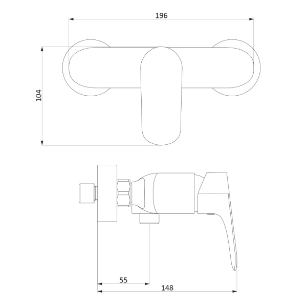 Сместиель для душа Damixa Palace Grand 462000000 Сместиель для душа Damixa Palace Grand 462000000