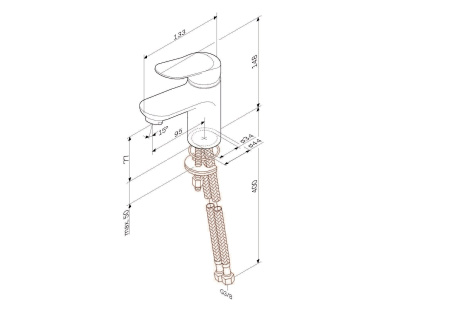 Смеситель для раковины Am.Pm Sunny F85C02100