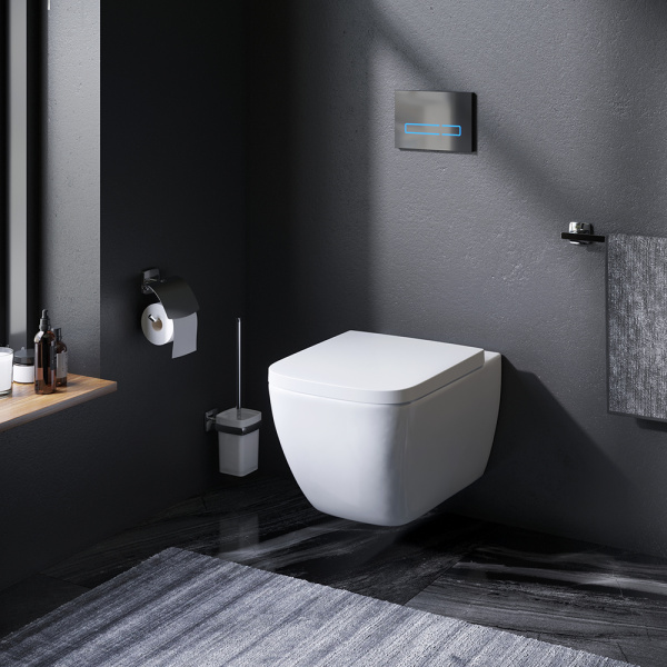 Подвесной унитаз безободковый с сиденьем микролифт Am.Pm Gem C901701SC