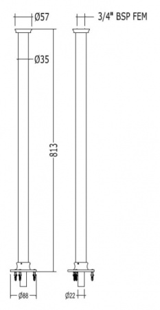 Ножки для ванны Devon&Devon Dandy MARFRGTCR