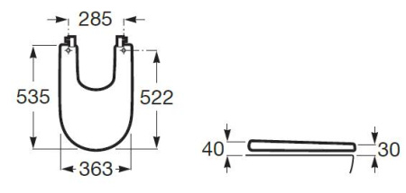 Крышка для биде Roca Meridian Soft Close 8062A200B