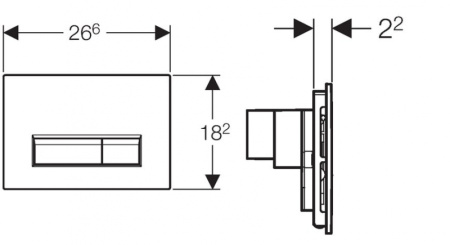 Cмывная клавиша Geberit Sigma 40 115.600.SI.1