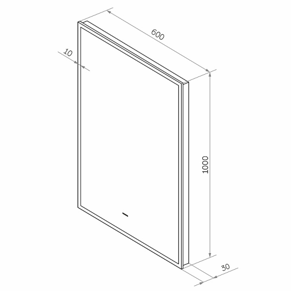 Зеркало с подсветкой (60x70) Continent Amer ЗЛП1526