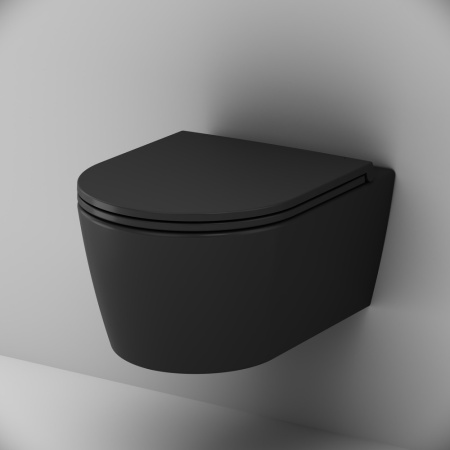 Унитаз подвесной безободковый AM.PM Func C8F1700MBSC с крышкой