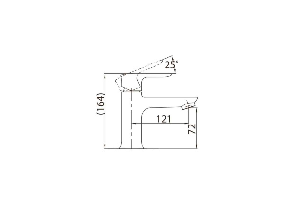 Смеситель на раковину BelBagno RENO REN-LVM-CRM