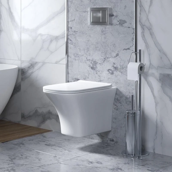 Унитаз подвесной безободковый Grossman Galaxy GR-4476S с сиденьем микролифт