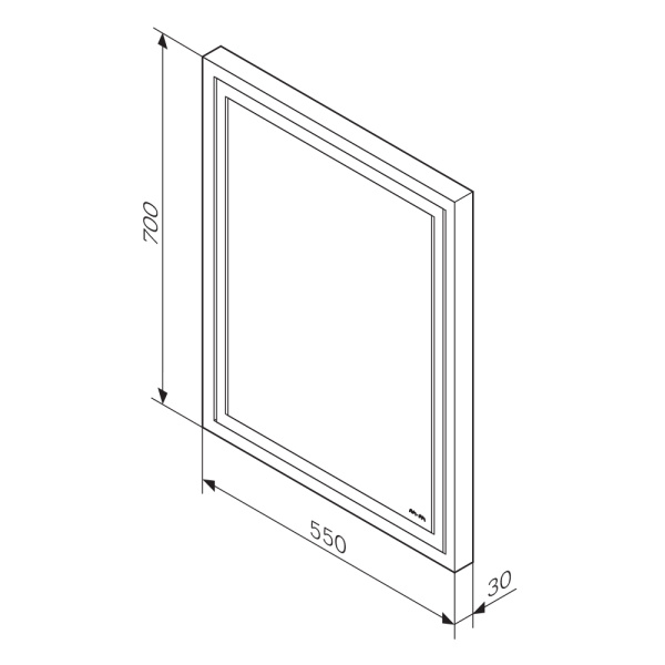 Зеркало (55х70) Am.Pm Gem M91AMOX0551WG