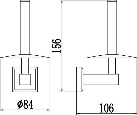 Держатель для туалетной бумаги Savol 95 S-009552-1