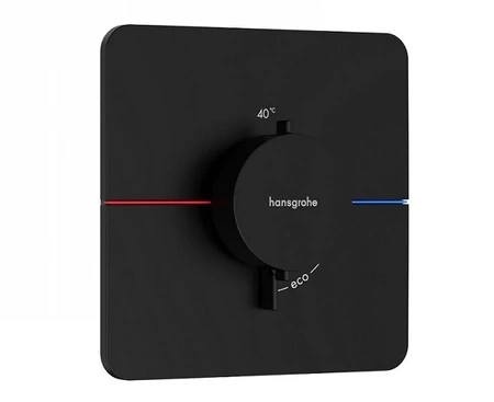 Термостат для душа с регулировкой напора Hansgrohe ShowerSelect Comfort Q 15588670 черный матовый
