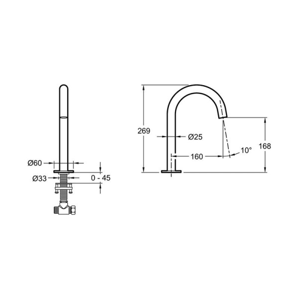 Смеситель для раковины Jacob Delafon Grands Boulevards E25387-CP