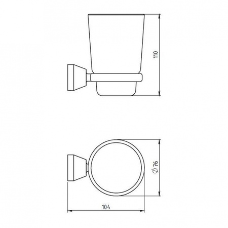 Стакан Novaservis Metalia 6306.0