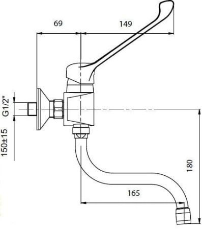 Смеситель для кухни Jacob Delafon Easy E18163-CP