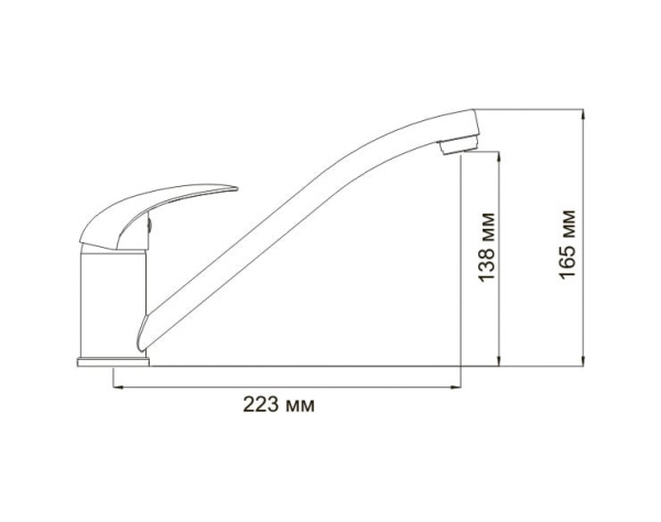 Смеситель для кухни  WasserKRAFT Isen 2607 Смеситель для кухни  WasserKRAFT Isen 2607