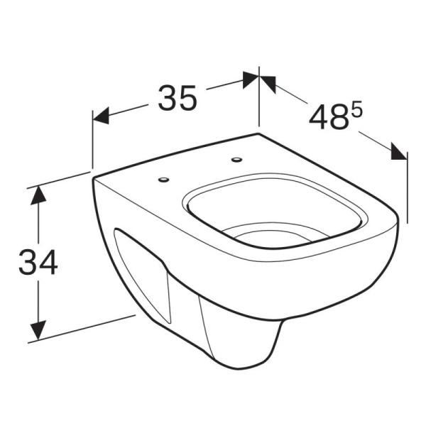 Унитаз подвесной Renova Nr.1 Comprimo New 206145000