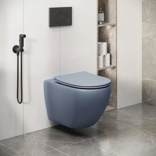 Унитаз подвесной безободковый Grossman Color GR-4411BSMS-21 с сиденьем микролифт