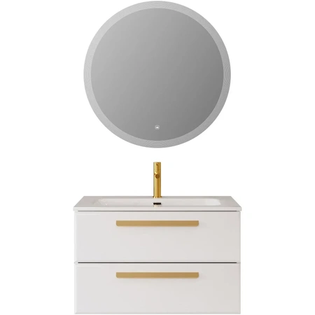 Тумба под раковину Cezares ECO-CER-N-800-2C-SO-BL Bianco Lucido без ручек