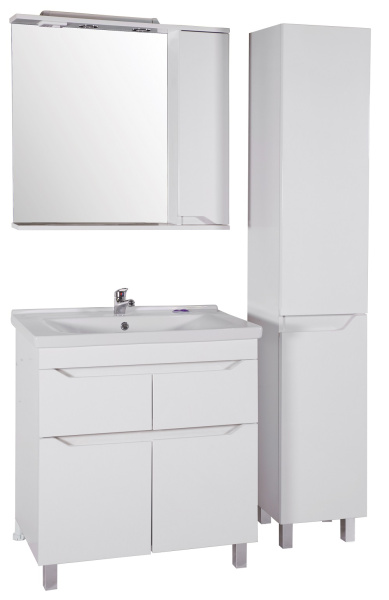 Зеркальный шкаф (80х75)   ASB-Mebel Бари 80 9601