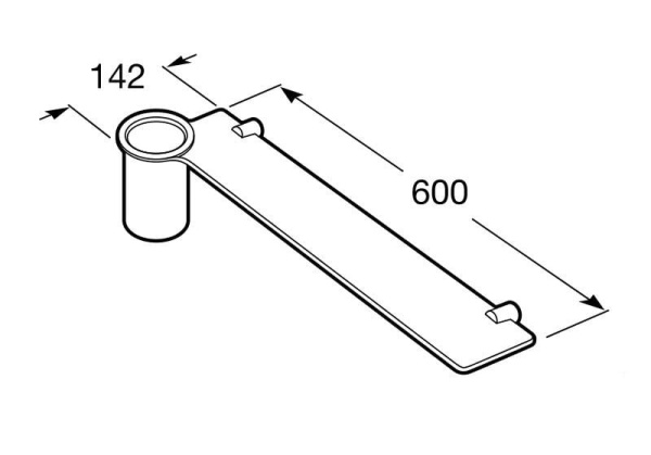 Держатель для стакана с полкой Roca Fashion 816012001