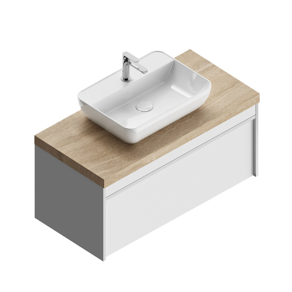 Раковина накладная (55х40) Kerama Marazzi Plaza PLR.wb.55.1