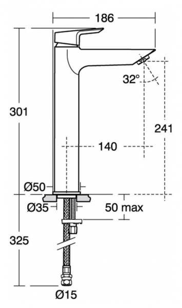 Смеситель для раковины Ideal Standard Tesi A6575AA