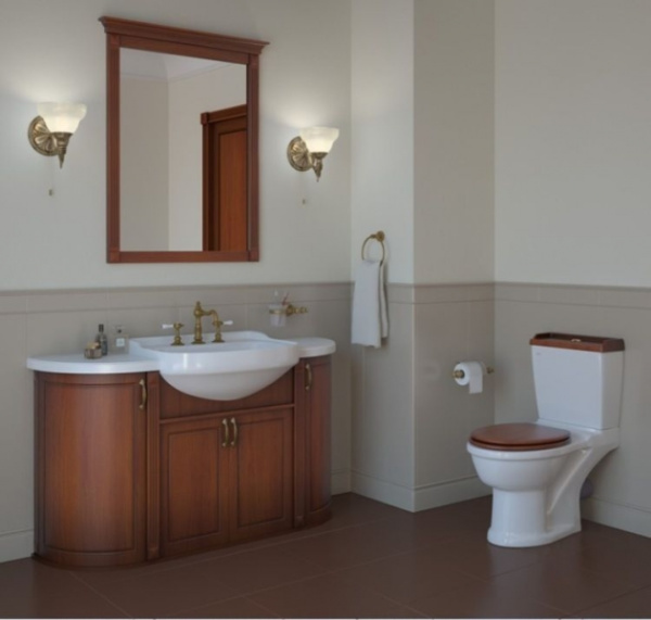 Унитаз-компакт Della Boston OAK Версаче (золото) DE7210900248