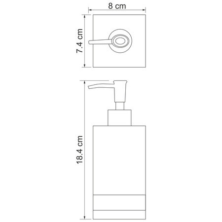 Дозатор для жидкого мыла WasserKRAFT Inn K-4399
