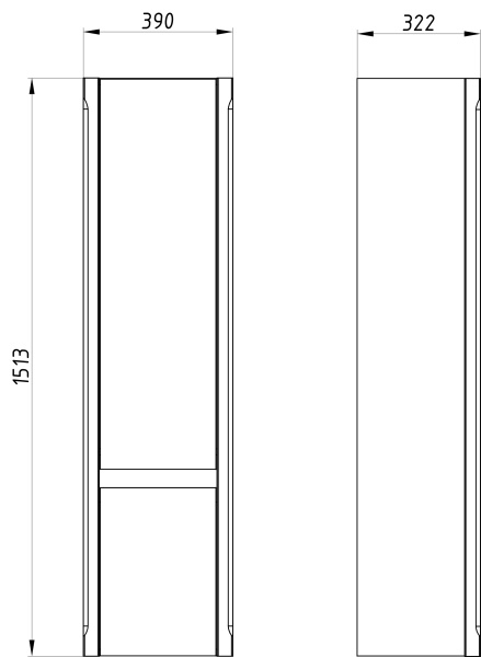 Пенал ASB-Woodline Лорена 40 12211