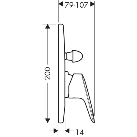 Смеситель для ванны Hansgrohe Logis 71406000
