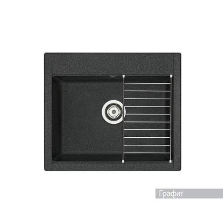 Кухонная мойка Aquaton Делия 60 1A715232LD210 графит