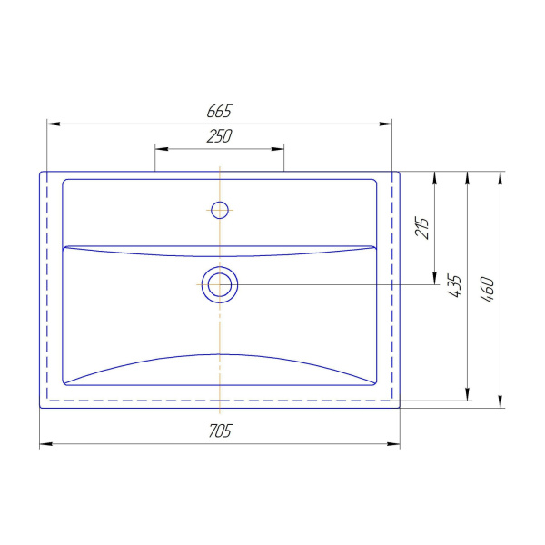Раковины (71х46) Corozo Фостер 70 SD-00000379