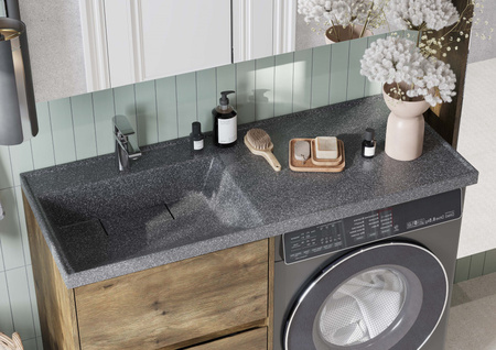 Раковина Aquaton Лондри 1200 графит левая 1A72843KLH21L