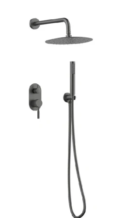 Душевой комплект Gid Edessa L070-GM-VD2, Вороненая сталь