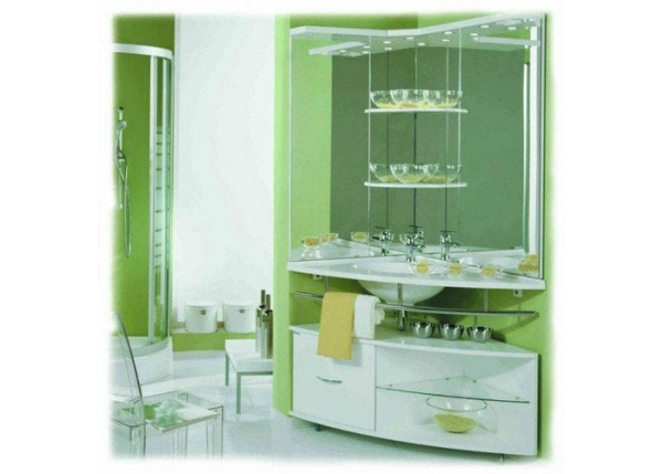 Тумба под раковину,левая Акватон Корнер 1A004701KR01L