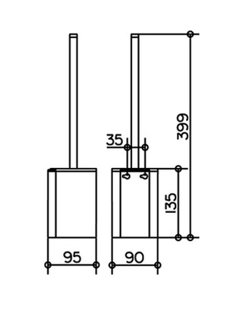 Туалетный ершик Keuco Plan 14972010100