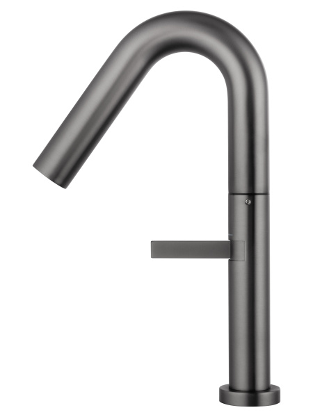 Смеситель для раковины высокий WONZON & WOGHAND, темный графит WW-6068-BGG