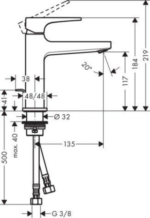 Смеситель Hansgrohe Metropol 74507000