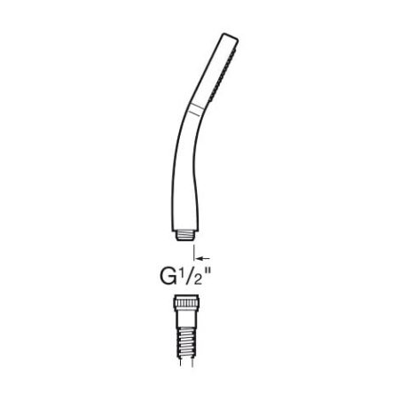 Ручной душ 1 режим Roca L90 A5B9105BC0