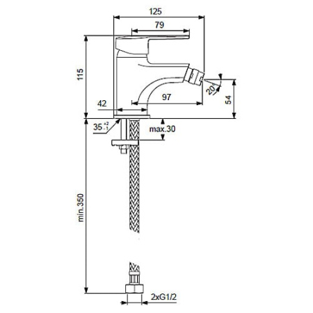 Смеситель для биде Vidima Логик BA277AA
