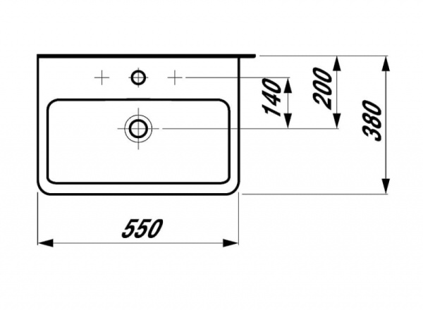 Раковина Laufen Pro 8.1895.8.000.104.1