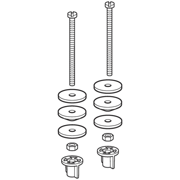 Крепеж для керамического бачка полочного типа Geberit 217.869.00.1