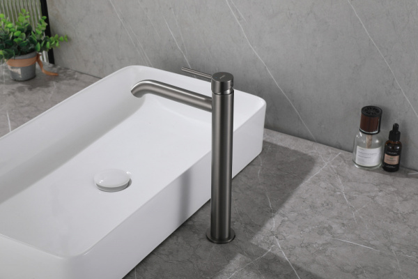 Смеситель ABBER Wasser Kreis AF8111NG для накладной раковины, никель Смеситель ABBER Wasser Kreis AF8111NG для накладной раковины, никель