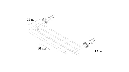 Полка для полотенец FIXSEN Antik FX-61115
